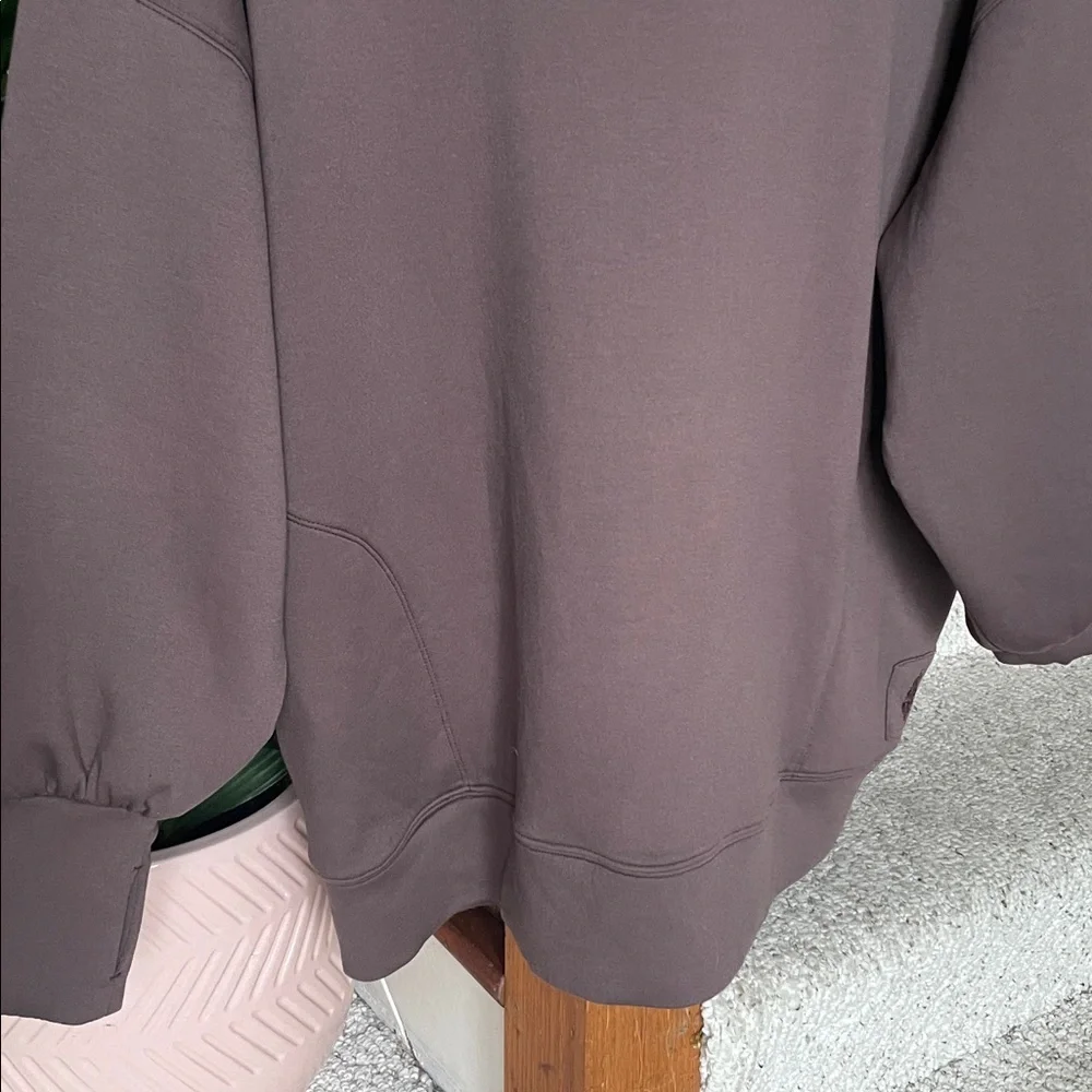 Free People Movement Slouchy Oversized Turtleneck Pullover Sweater Brown NEW